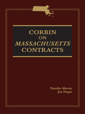 cover image of Corbin on Massachusetts Contracts